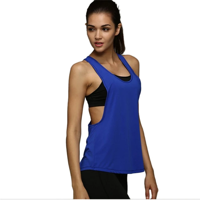AOWOFS Summer Sexy Fitness Clothes Women Tank Tops Loose Workout Sleeveless Quick Dry Vest Singlet for