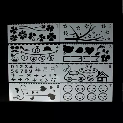 Cartoon Children Lace Ruler Diy Handmade Materials Production Drawing Template Drawing Hollow Tool Accessories 2021