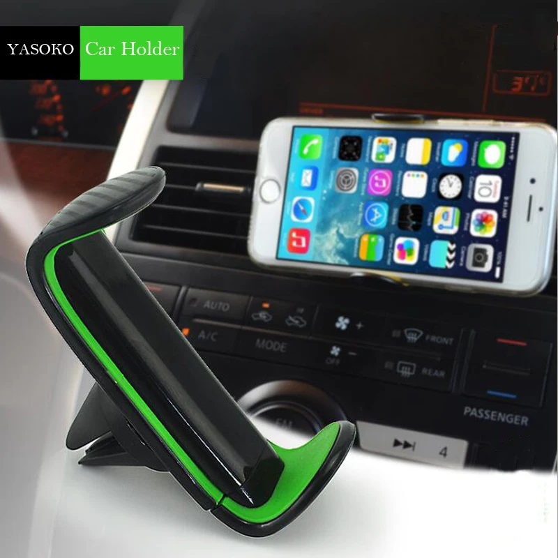 Soporte de teléfono móvil para coche, accesorio Universal con montaje en rejilla de ventilación, giratorio de 360 grados