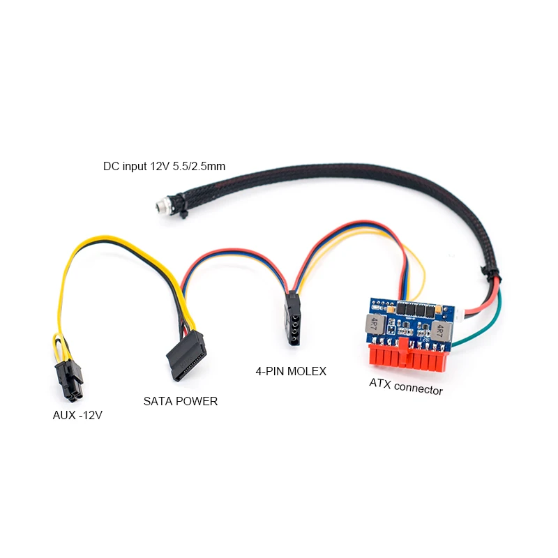 RGEEK تيار مستمر المدخلات DC-ATX 120 واط 20pin وحدة امدادات الطاقة التبديل بيكو PSU السيارات البسيطة ITX عالية DC-ATX وحدة الطاقة ITX