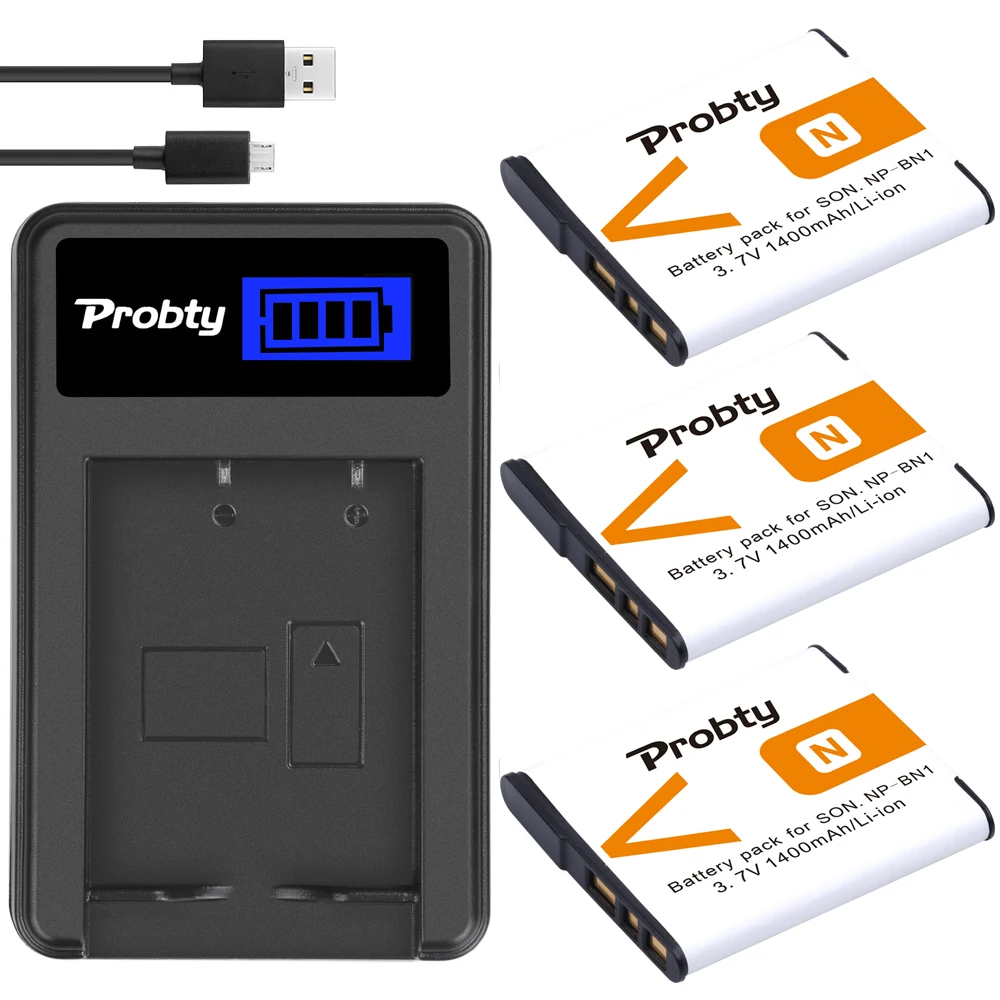 NP-BN1 Battery & Charger for SONY Cyber-shot DSC-TX7S DSC-TX7TS/L DSC-WX5/S DSC-TX5R DSC-TX5S DSC-TX7 DSC-TX7L DSC-TX7R DSC-TX7