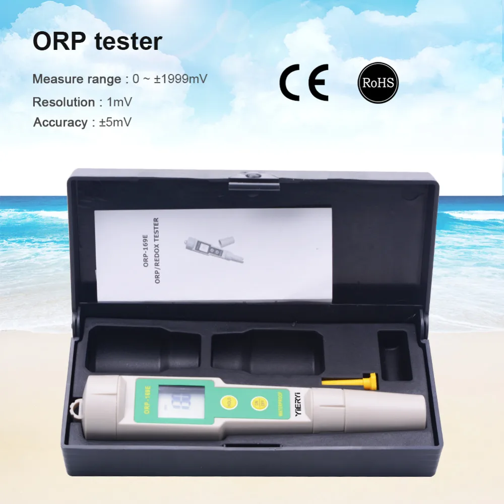 Portable Pen ORP Meter Redox Potential Tester Negative Potential Pen Tester ORP Meter with Replaceable Probe