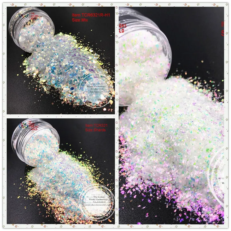 TCT-052 Christmas Snow Season Series 12 Kinds  White Colors Gliiter Spangles for Nail art Decoration Body paint  DIY Decoration