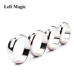 Anneau Magnétique Cambré en Argent pour Tours de Magie, Accessoire de Scène en Gros Plan, 18/19/20/22mm Disponibles