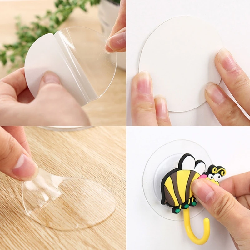 Silicone Double Sided Tape Sticker Suction Cup Sucker Auxiliary Strong Adhesive