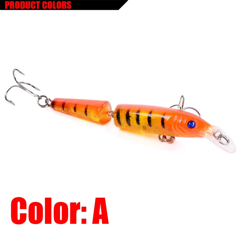 Señuelo Minnow wobbler 2 articulaciones para luciano - imagen 3