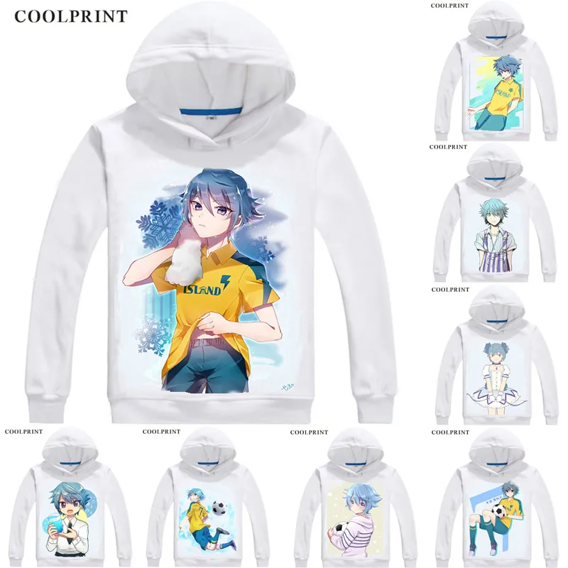 

Coolprint Hiura Kirina Mens Hoodies Inazuma Eleven Ares No Tenbin Men Sweatshirt Streetwear Anime Hoodie Printed Long Hooded