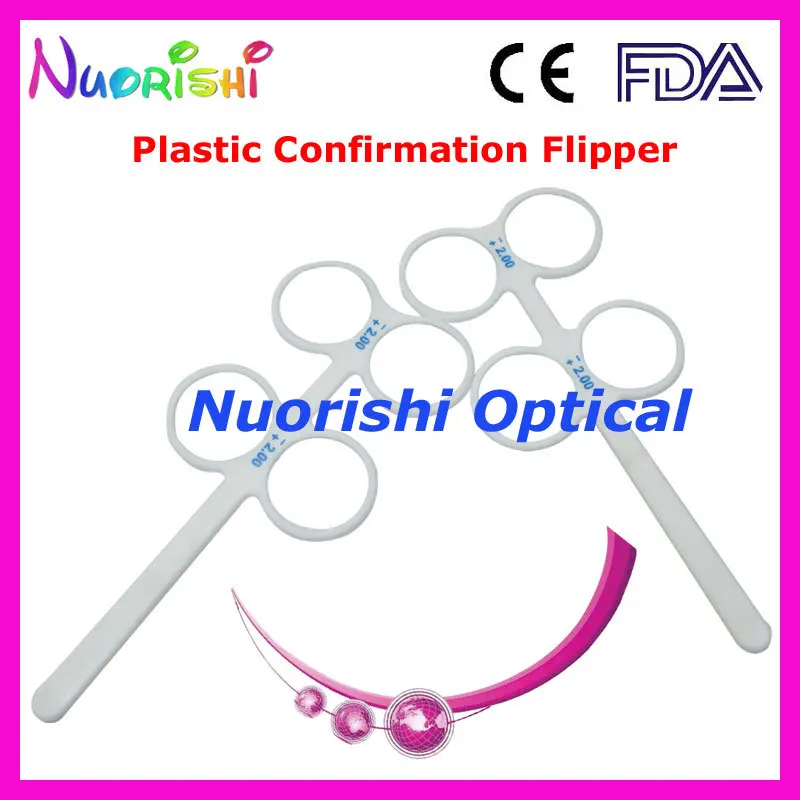 Professional Plastic 4-lens Confirmation Flipper Test Eye Trainer Optometry Tool E04-2504 Customzied Diopters are Available