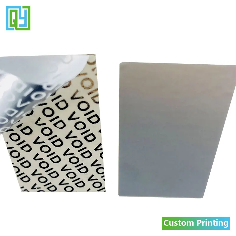 500pcs/lot 50x30mm Free Shipping Wholesale Security Seals Non-printed Blank Silver Void Open Packing Labels Anti-fake Sticker