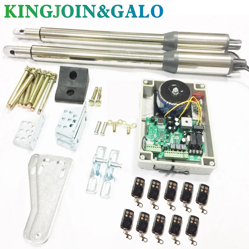 Actuador lineal eléctrico, sistema de Motor, abridor automático de puerta oscilante, 300kg, AC220V