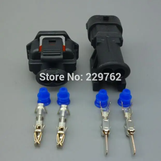 Shhworldsea 1sets 2 Pin Fuel Common Rail Injector Crankshaft Sensor Connector 1928403874 1928404226 Female Male For Ford