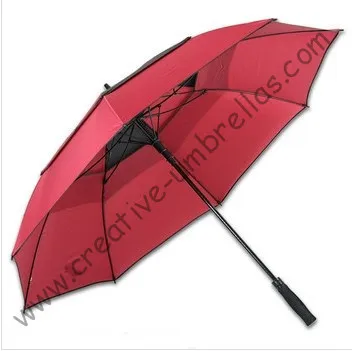 

136cm diameter golf umbrella,professional making umbrellas,auto open.14mm fiberglass shaft and 5.0 fiberglass ribs,double layer