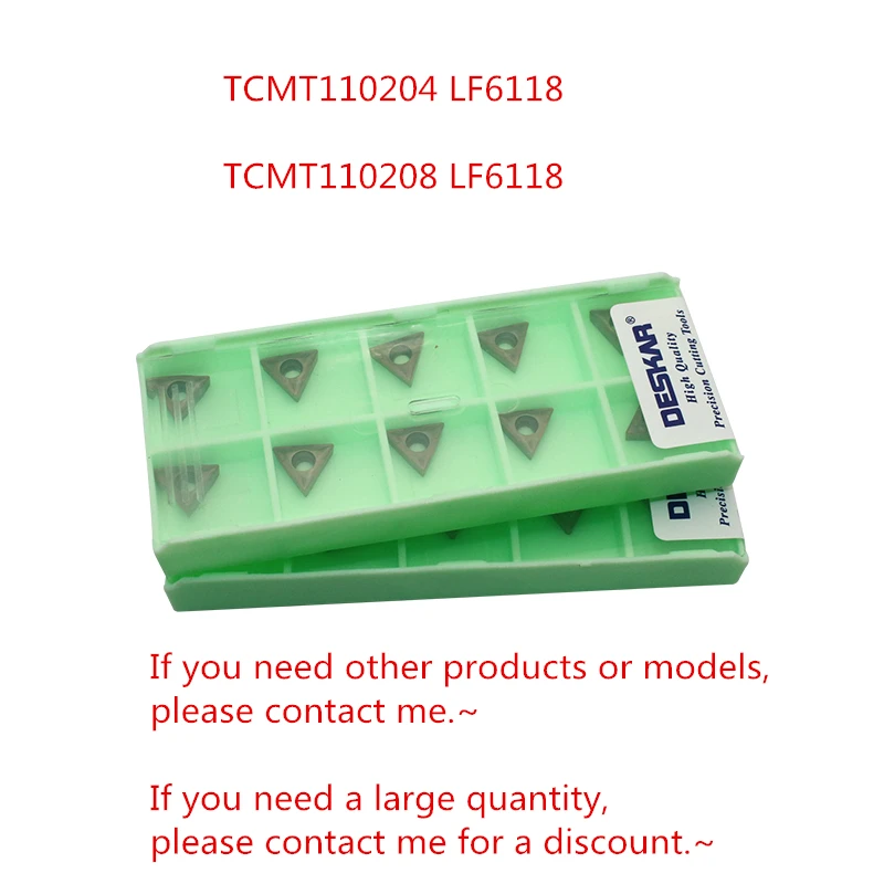 Inserções do Carboneto Deskar Tcmt110204 Tcmt110208 Tcmt16t304 Tcmt16t308 Lf6118