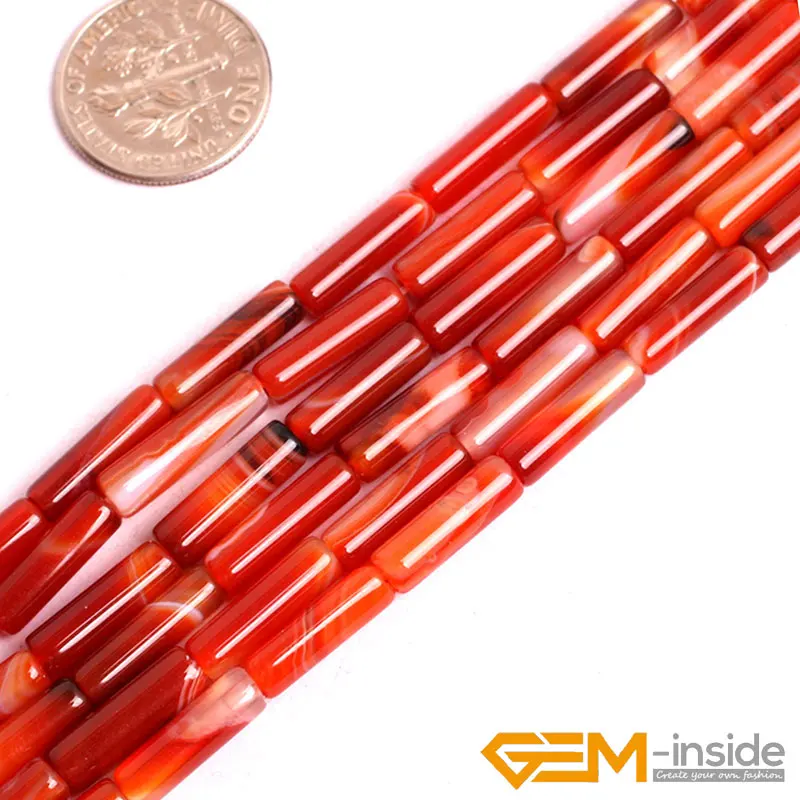 Column Tube Sardonyx Carnelian Beads Natural Stone Beads DIY loose Beads For Jewelry Making Beads Strand 15 Inches wholesale !