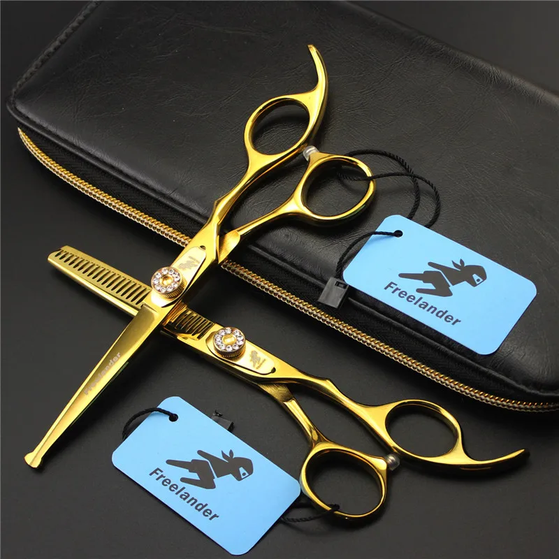 

hot sell Japan hair cutting scissors high quality Gem screw 6.0 inch professional barber hairdressing scissors hair shears