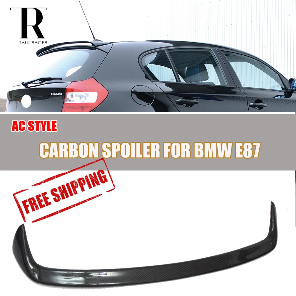 E87 Carbon Fiber Rear Roof Window Spoiler for BMW E87 120i 130i 135i 2004 - 2011 Auto Racing Car Styling Tail Roof Wing