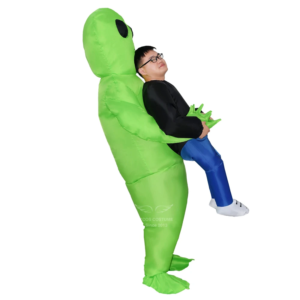 Erwachsene Unisex Alien Aufblasbare Monster Kostüm Halloween-Party Kostüm für Männer Scary extraterrestrische Cosplay Kostüm für Purim