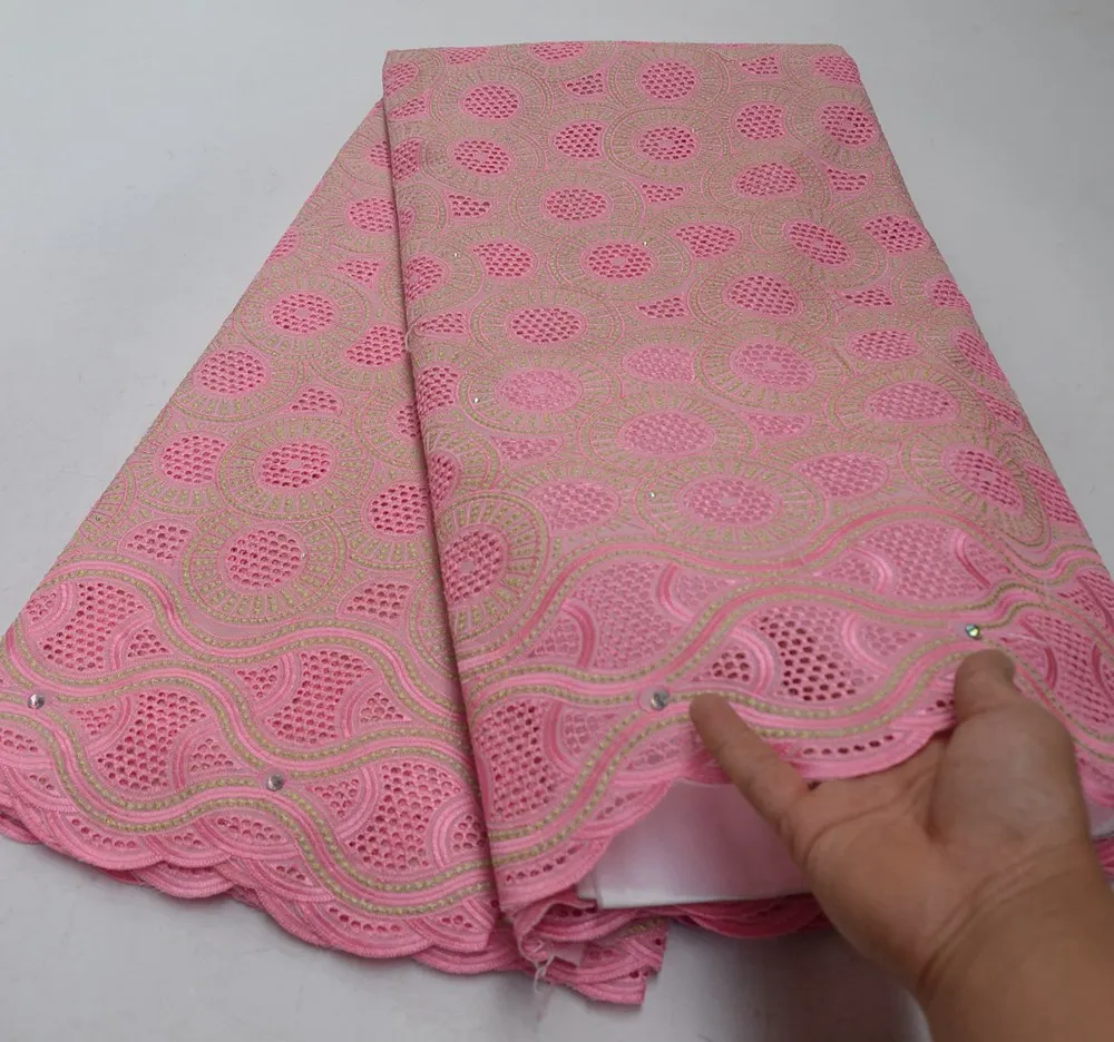 

Hot selling High Quality Swiss Voile Lace 100% cotton African Voile Swiss Lace Fabric African Swiss Voile lace Fabric