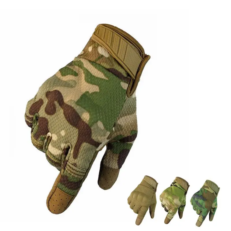 

Touch Screen Tactical Gloves Combat Full Finger Gloves Multicam Camouflage Outdoor Climbing Shooting Paintball Men Gloves