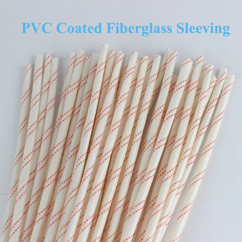1M/Lot 1mm 1.5mm 2mm 2.5mm 3mm 3.5mm -60mm 600 Deg High Temperature Braided Soft Fiberglass Sleeving Fiber Glass Tube Tubing