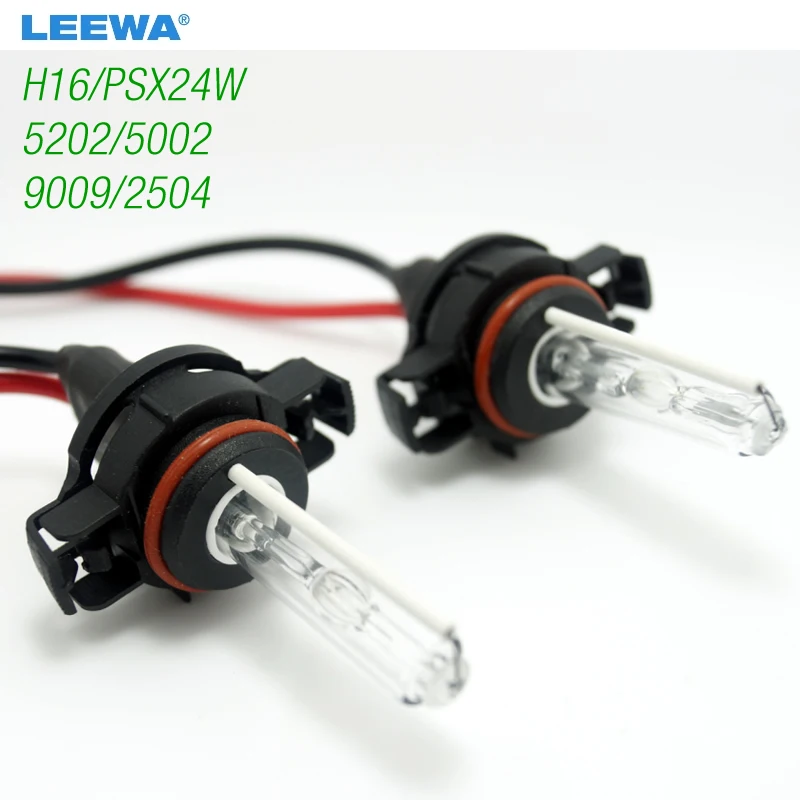 LEEWA 2pcs 12V 35W H16/PSX24W/5202/5002/9009/2504 Xenon Lamp Bulb  #CA3953