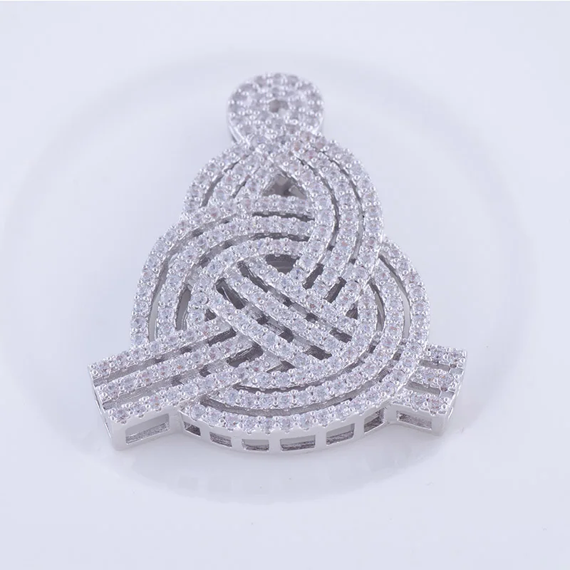 Fashion Jewelry Big Zircon Czech Charms Connector For Bracelets & Necklaces Vintage Copper Micro Pave Charms Jewelry Accessories