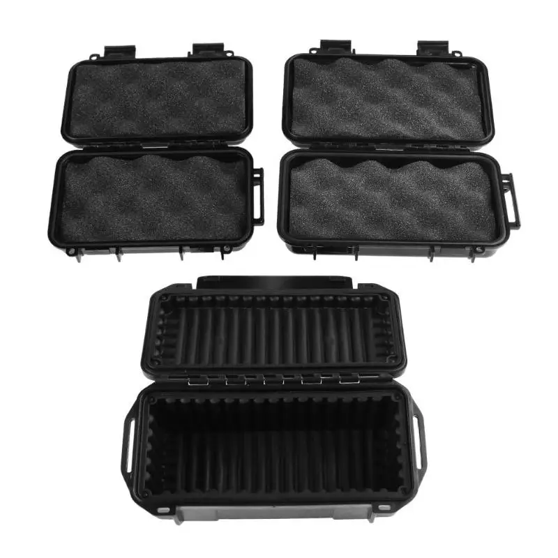 Waterproof Safety Box abs Plastic Storage Box Outdoor Phone Electronic Gadgets Airtight Survival Case Container With Foam Lining