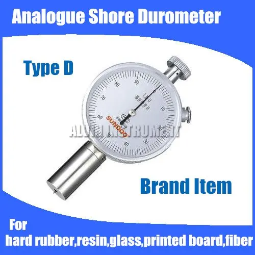 Free shipping Analogue Shore Hardness Tester Meter Rubber shore Durometer Type D  For hard rubber