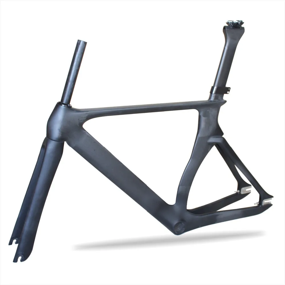 MIRACLE Track Frame Full Carbon Fiber Bike Frameset with Seatpost Fork UD Matt TR116