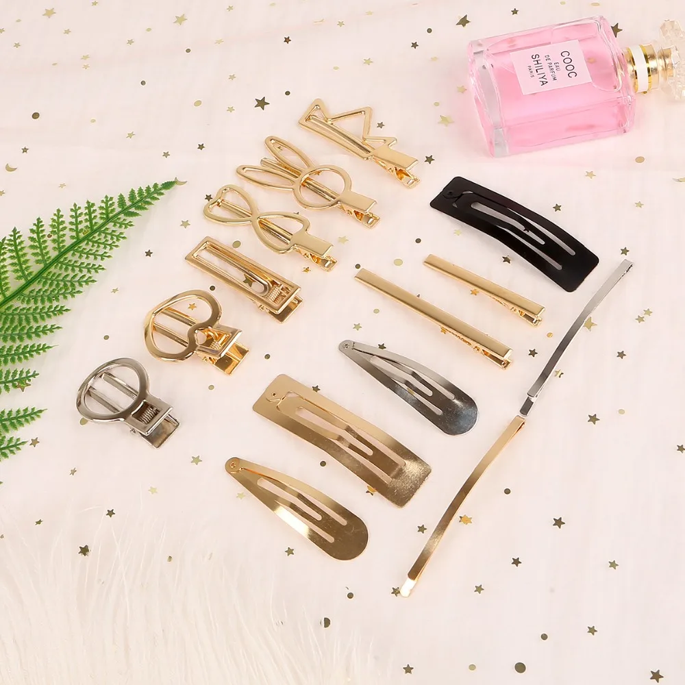 

DIY Barrettes Professional Salon Stainless Hair Clips Hair Styling Tools Hairdressing Hairpins Barrettes Headwear Accessories
