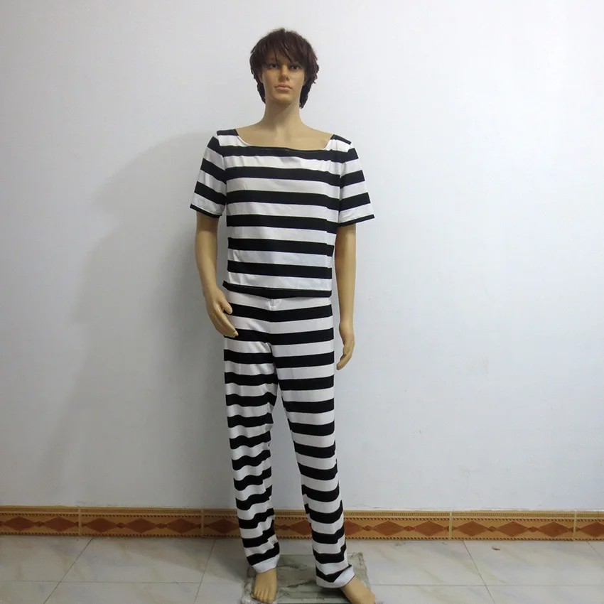 Buggy Prison Suit Christmas Party Halloween Uniform Outfit Cosplay Costume Customize Any Size