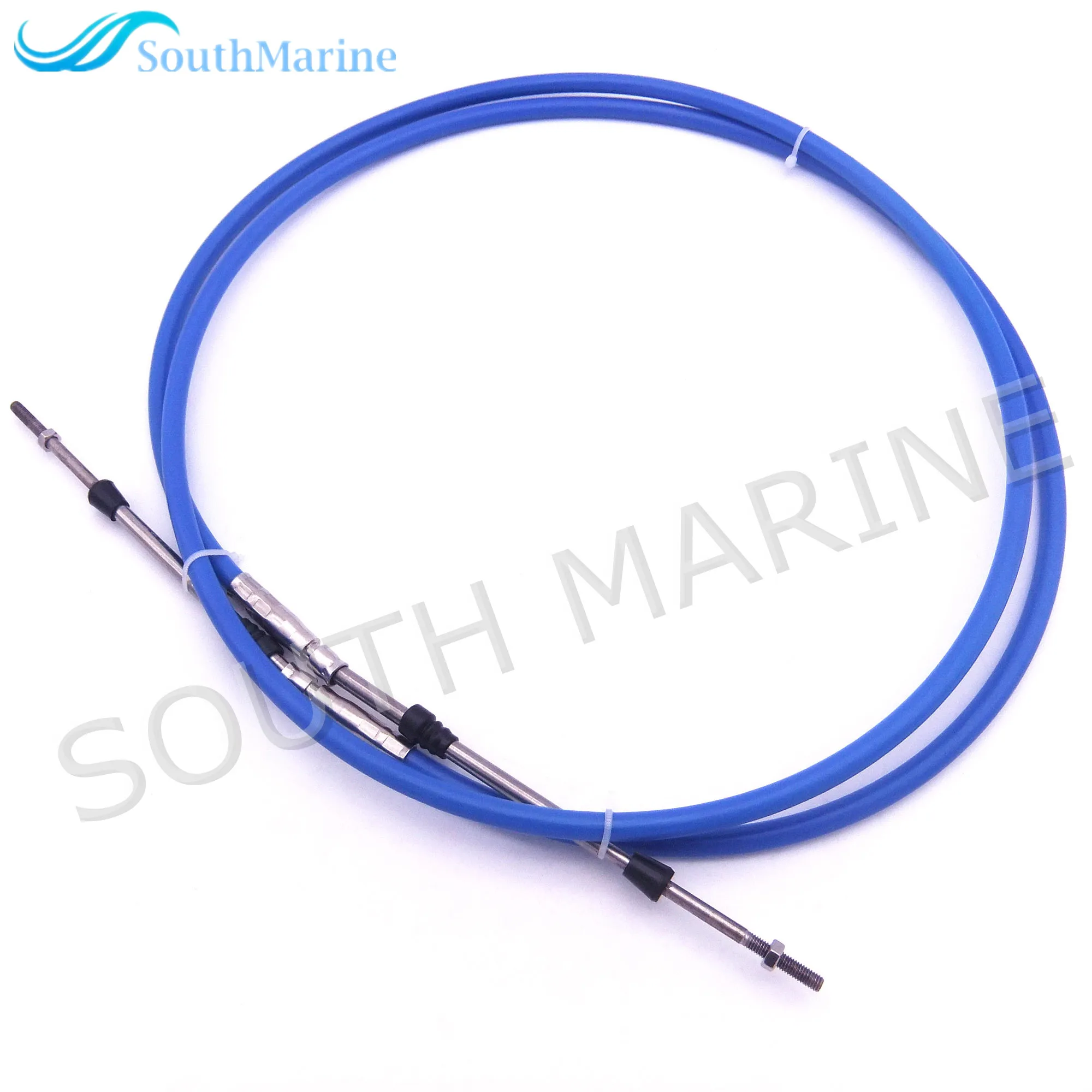 Remote Control Throttle Shift Cable 10ft ABA-CABLE-10-GY Outboard Engine for Yamaha Boat Motor Steering System 3.048m Blue