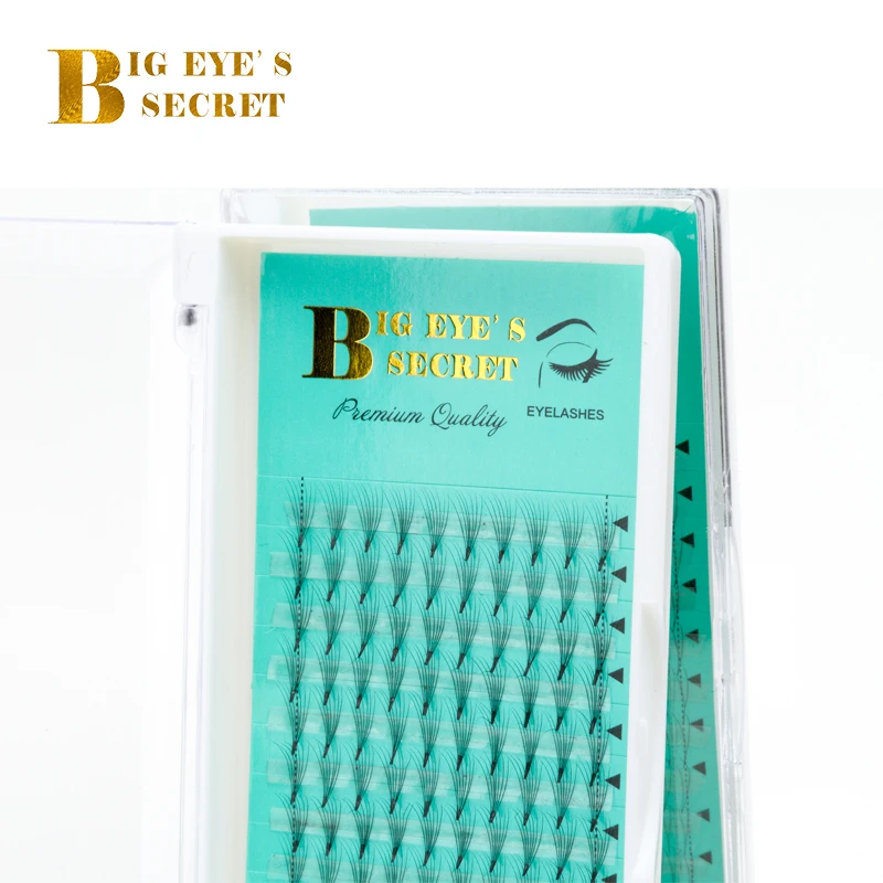 Big eye's secret Lashes 7D premade fans for volume eyelash extensions Eyelash bundles knot-free speed up the eyelash extension