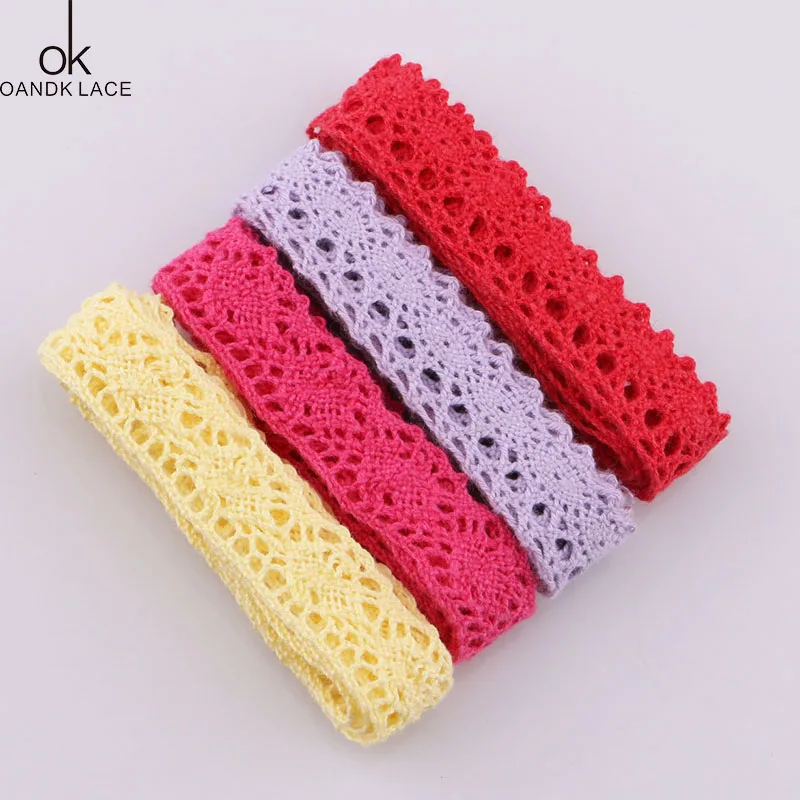 5 yads  Apparel Sewing Fabric  DIY   Trim Cotton Crocheted Lace Fabric Wedding Decration Handmade Accessories Craft