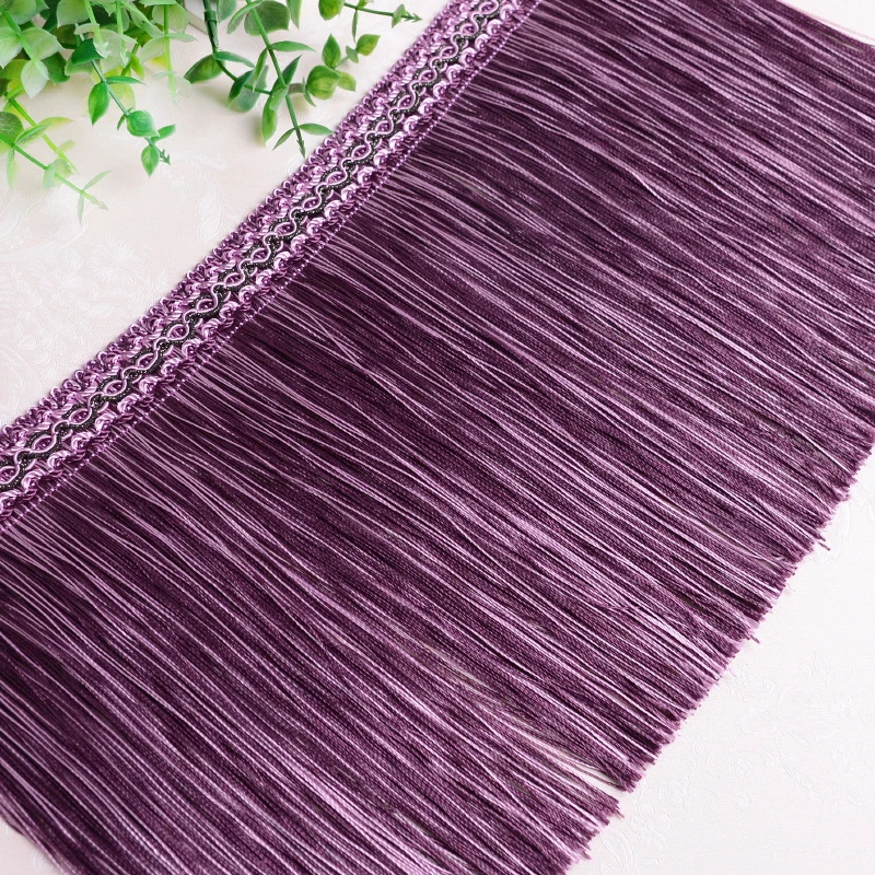 

XWL 12M/lot 30cm Wide Curtain Trims Long Tassel Fringe DIY Sewing Stage Sofa Truck Decorative Lace Ribbon Curtain Accessories