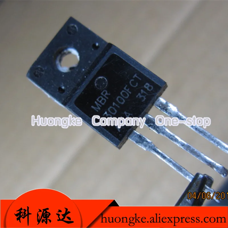 5pcs/lot MBRF30100CT  B30100G 30100F CT TO-220F 30100CT MBRF30100 TO-220 30A 100V new original