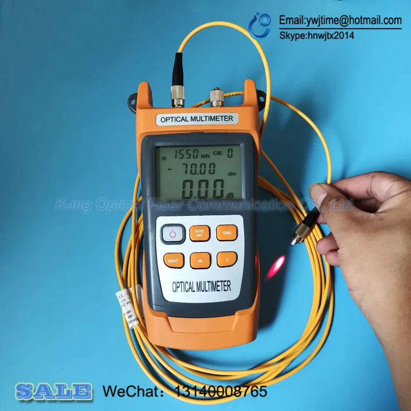 

KING-30S 2in1 Fiber optical power meter -70 to +10dBm and 1mw 5km 10KM Fiber Optic Cable Tester Visual Fault Locator