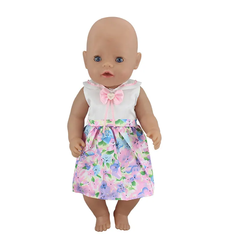 Neue Kleid Tragen Für 43cm Geboren Baby Puppe 17 Inch Reborn Babys Puppen Kleidung