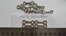 100pcs Size 2L DO-IT Mould Loops -Lead Loops Fishing Sinker Eyes Lead Making Nickel Color