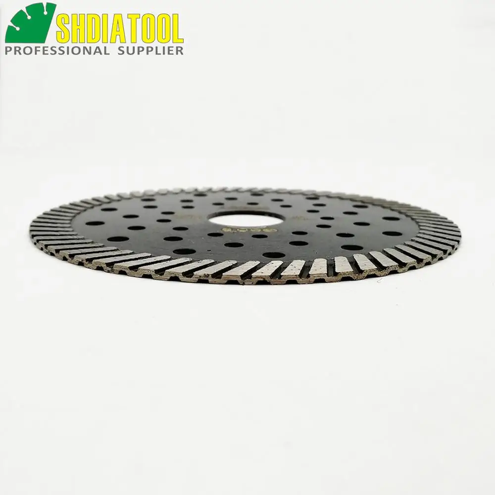 DIATOOL 20pcs 115MM Diamond Blades Whole Sales 4.5 Inch Narrow Turbo Blades With Multi Holes Fast Cutting Speed