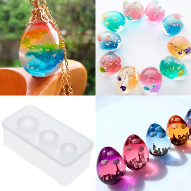 Silicone Mold Egg Molds Epoxy Resin Crafts DIY Jewelry Making Cake Decoration Home Ornaments Handmade Chocolate Fondant Tools