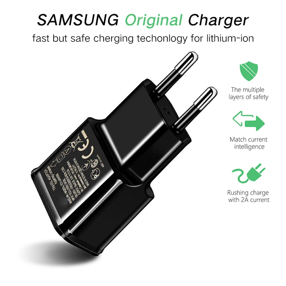 10PCS/LOT USB Charger Travel Wall Adapter 5V 2A Charge For Samsung Galaxy S6 S7 Edge J3 J5 J7 Note 4 5 A3 A5 A7 2016