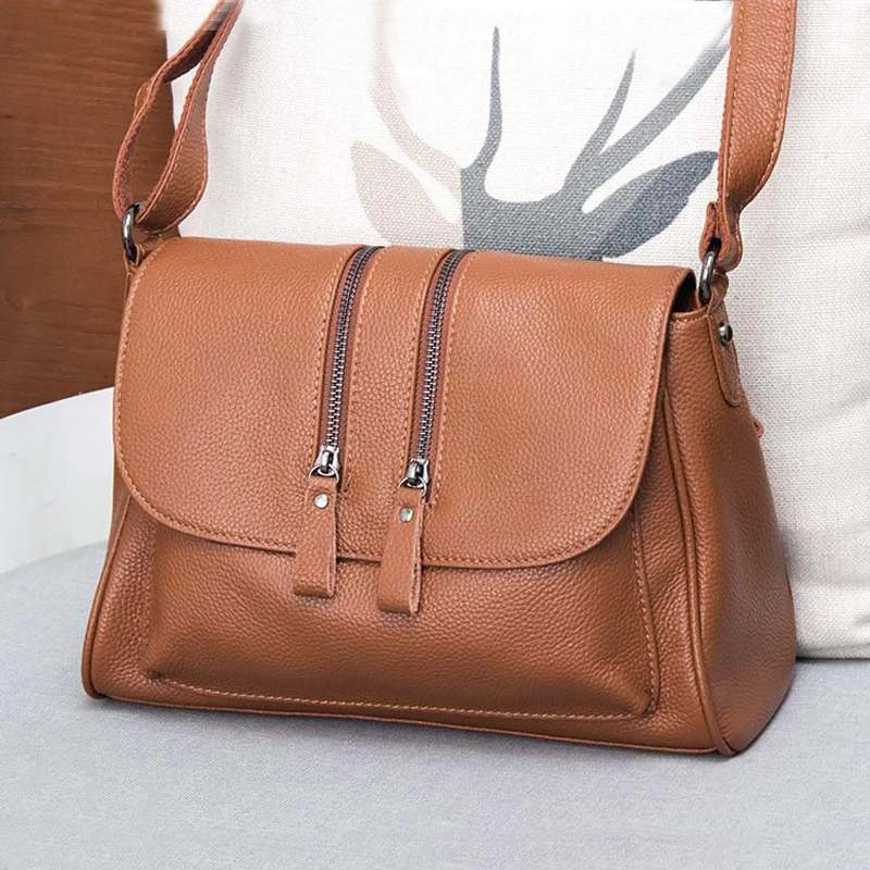 Genuine Leather Luxury Handbags Designer Crossbody Bag Women\'s Shoulder Tote Bag Female Shoulder Bags For Women 2019 Purse