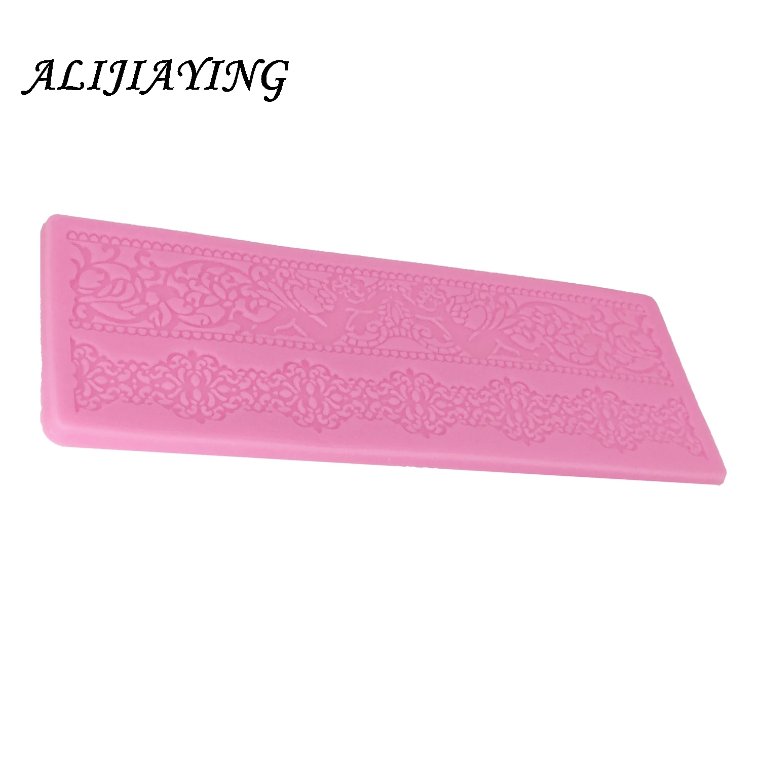 1Pcs Flower Lace Mold Cake Border Mould cake Decoration tools Fondant 3D Mold Food Grade Silicone Mould D0361
