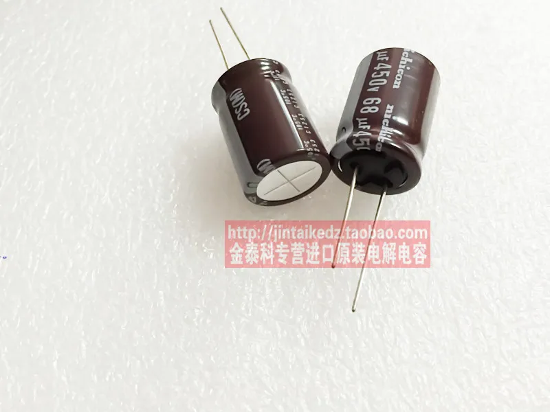 2020 hot sale 10pcs/30pcs Long-life electrolytic capacitor brown 105 nichicon 450V68UF CS 18X25 free shipping