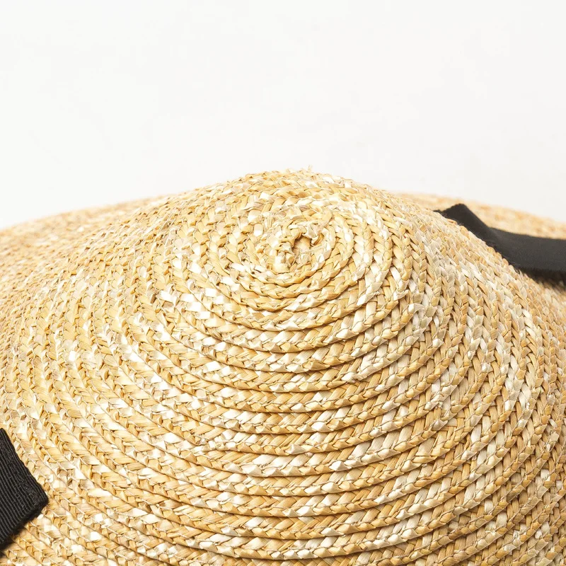 USPOP New Sun hat women conical straw hat summer wide brim wheat straw hat female lace-up straw beach hat