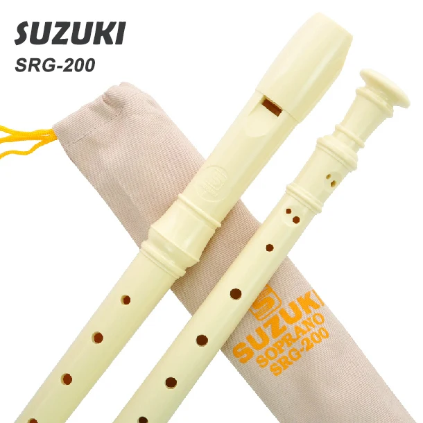 High-Quality SUZUKI SRG-200 Germany Type 8-Holes Soprano Recorder/ Flute Student Beginner Recorder