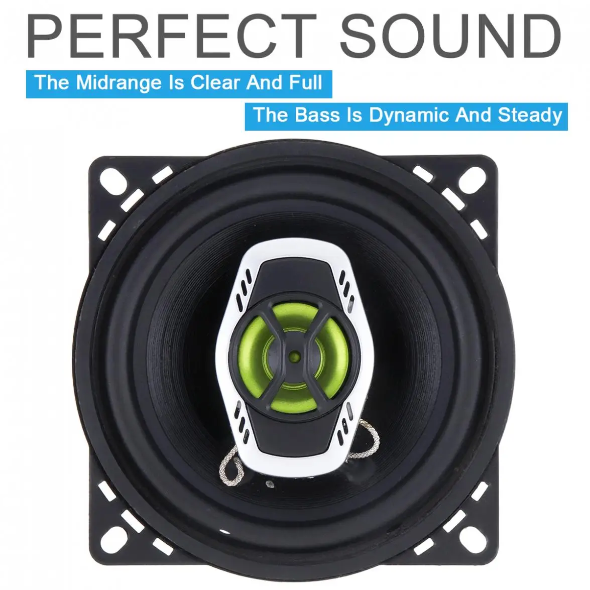 2pcs 4 Inch 10cm 2 Way 400W Car Coaxial Auto Audio Music Stereo Full Range Frequency Hifi Speakers Non-destructive Installation