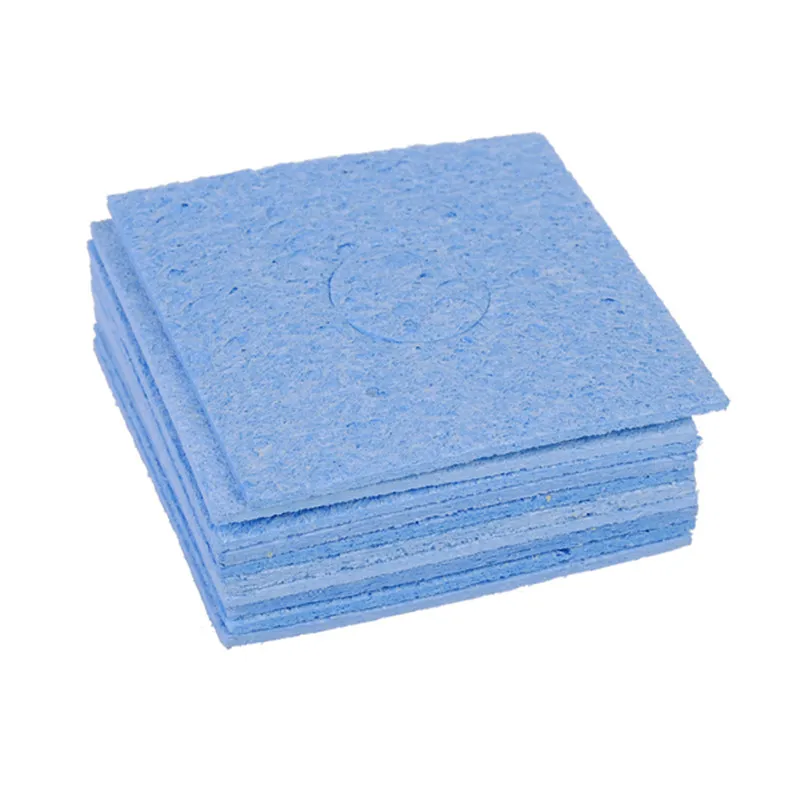 60x60mm BLUE SOLDER ทำความสะอาดฟองน้ำสำหรับ Soldering Iron TIP เชื่อมทำความสะอาดฟองน้ำมือเครื่องมือ Rework Station BGA ฟองน้ำ