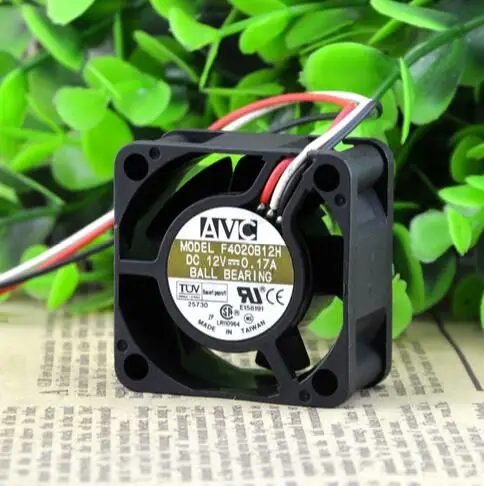 

Original AVC F4020B12H 12V 0.17A 40*40*20 4CM 2 wire double ball cooling fan